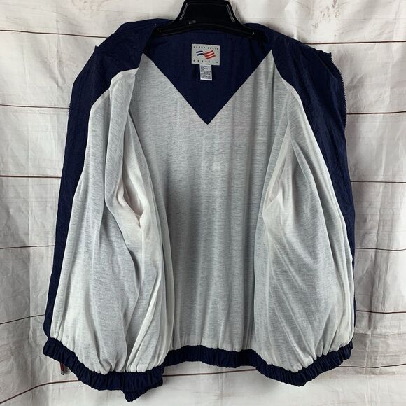 Perry Ellis Jacket Sports Tracksuit Windbreaker Vintage 90s America Flag Olympic - Picture 8 of 16